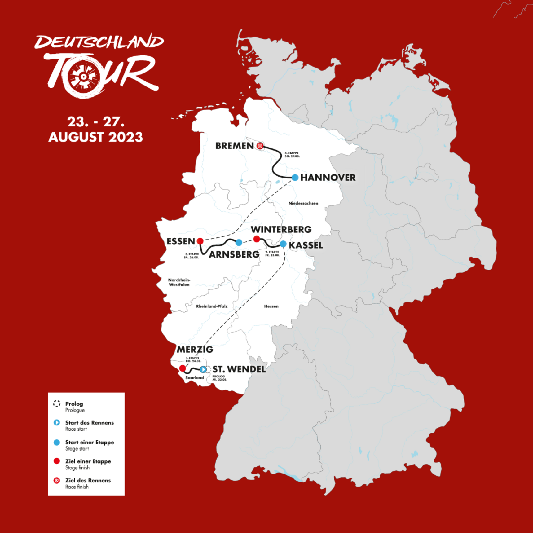 Strecke Deutschland Tour